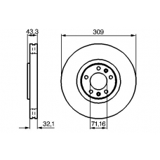 0 986 479 027 BOSCH Тормозной диск