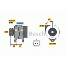 0 986 080 720 BOSCH Генератор