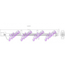 H6089 Brovex-Nelson Тормозной шланг