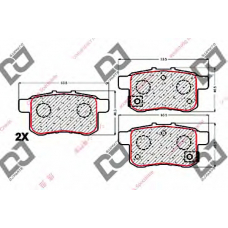 BP1772 DJ PARTS Комплект тормозных колодок, дисковый тормоз