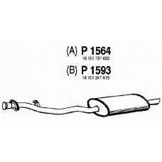 P1593 FENNO Глушитель выхлопных газов конечный