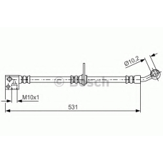 1 987 481 644 BOSCH Тормозной шланг