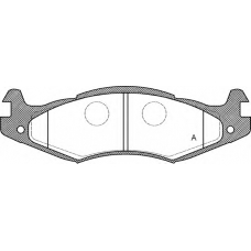 BPA0463.00 OPEN PARTS Комплект тормозных колодок, дисковый тормоз