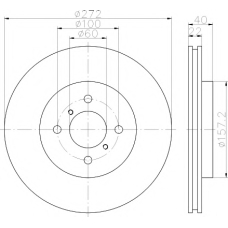 8DD 355 119-471 HELLA PAGID Тормозной диск