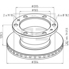 026.677-10A PE Automotive Тормозной диск