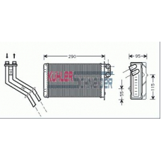 0992401 KUHLER SCHNEIDER Теплообменник, отопление салона