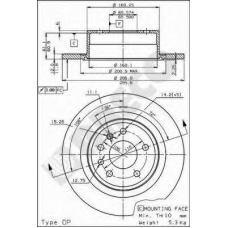 BS 7492 BRECO Тормозной диск