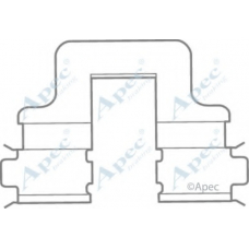 KIT1007 APEC Комплектующие, тормозные колодки