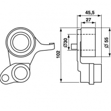 VKM 73006 SKF Натяжной ролик, ремень грм