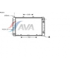 PR2014 AVA Радиатор, охлаждение двигателя