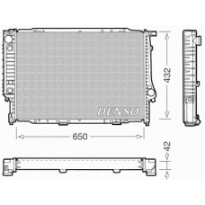 DRM05054 DENSO Радиатор, охлаждение двигателя