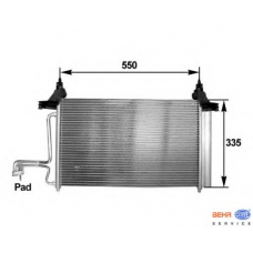 8FC 351 301-211 HELLA Конденсатор, кондиционер