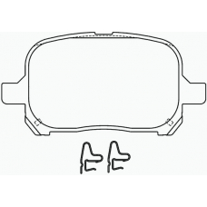 P 83 040 BREMBO Комплект тормозных колодок, дисковый тормоз