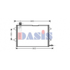 042100N AKS DASIS Конденсатор, кондиционер