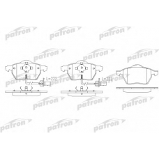 PBP1717 PATRON Комплект тормозных колодок, дисковый тормоз