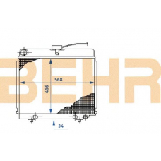 2108099 BEHR Radiator