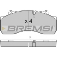 BP7308 BREMSI Комплект тормозных колодок, дисковый тормоз