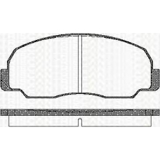 8110 10834 TRISCAN Комплект тормозных колодок, дисковый тормоз