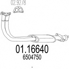 01.16640 MTS Труба выхлопного газа