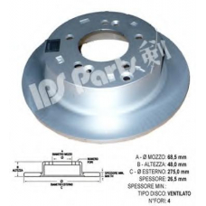 IBP-1K13 IPS Parts Тормозной диск