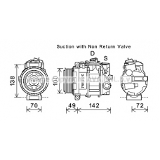 MSK638 AVA Компрессор, кондиционер