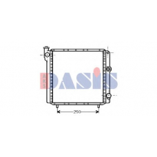 180160N AKS DASIS Радиатор, охлаждение двигателя