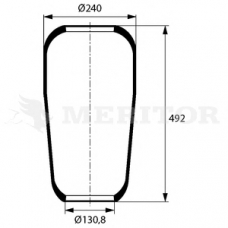 MLF8147 MERITOR Кожух пневматической рессоры