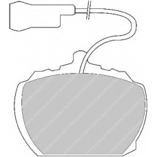 FDB835 FERODO Комплект тормозных колодок, дисковый тормоз