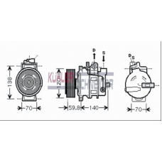 8411671 KUHLER SCHNEIDER Компрессор, кондиционер