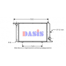 090560N AKS DASIS Радиатор, охлаждение двигателя