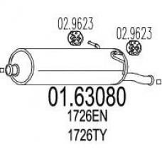 01.63080 MTS Глушитель выхлопных газов конечный