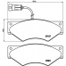 P A6 018 BREMBO Комплект тормозных колодок, дисковый тормоз