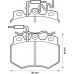 571319X BENDIX Комплект тормозных колодок, дисковый тормоз