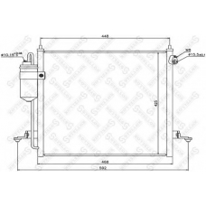 10-45584-SX STELLOX Конденсатор, кондиционер