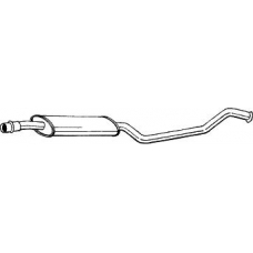 283-695 BOSAL Средний глушитель выхлопных газов