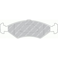 FDB1081 FERODO Комплект тормозных колодок, дисковый тормоз