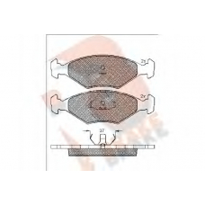 RB1215 R BRAKE Комплект тормозных колодок, дисковый тормоз