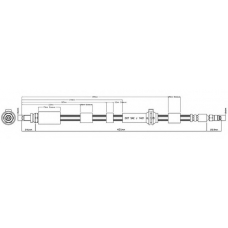 VBH1200 MOTAQUIP Тормозной шланг