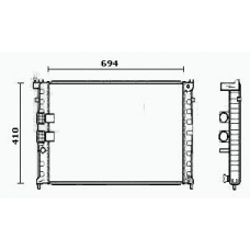 RM0613 EQUAL QUALITY Радиатор, охлаждение двигателя