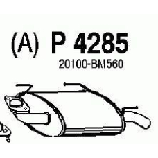 P4285 FENNO Глушитель выхлопных газов конечный