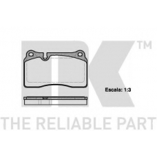224788 NK Комплект тормозных колодок, дисковый тормоз