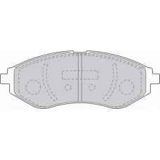 FSL1699 FERODO Комплект тормозных колодок, дисковый тормоз