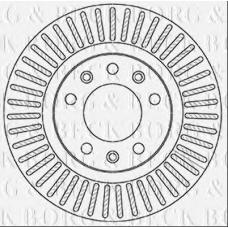 BBD5357 BORG & BECK Тормозной диск