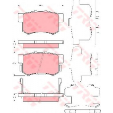 GDB3447 TRW Комплект тормозных колодок, дисковый тормоз