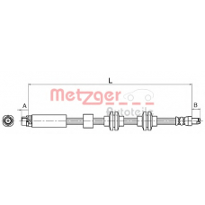 4110143 METZGER Тормозной шланг