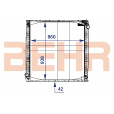 2204145 BEHR Radiator