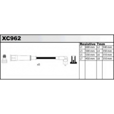 XC962 QUINTON HAZELL Комплект проводов зажигания