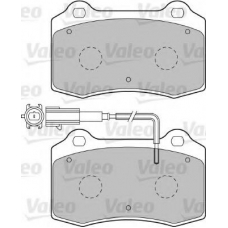 598466 VALEO Комплект тормозных колодок, дисковый тормоз