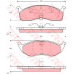 GDB1236 TRW Комплект тормозных колодок, дисковый тормоз
