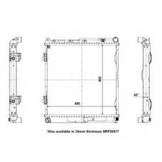 56141 NRF Радиатор, охлаждение двигателя